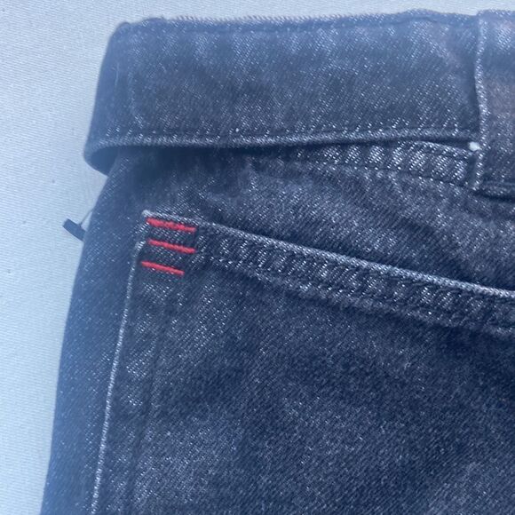 BDG Foldover V-Front Denim Short — Washed Black Denim Size 26 - Picture 5 of 8